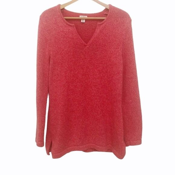 L.L. BEAN SWEATER, 100% Cotton, Tunic Length M - Picture 1 of 6